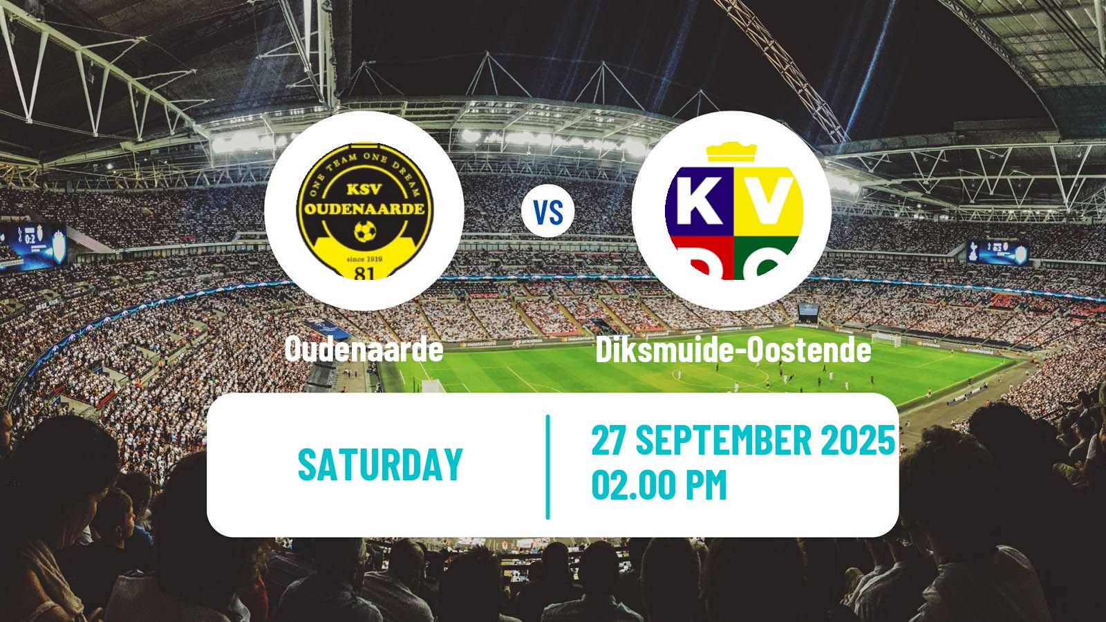 Soccer Belgian Second Amateur Division Group A Oudenaarde - Diksmuide-Oostende