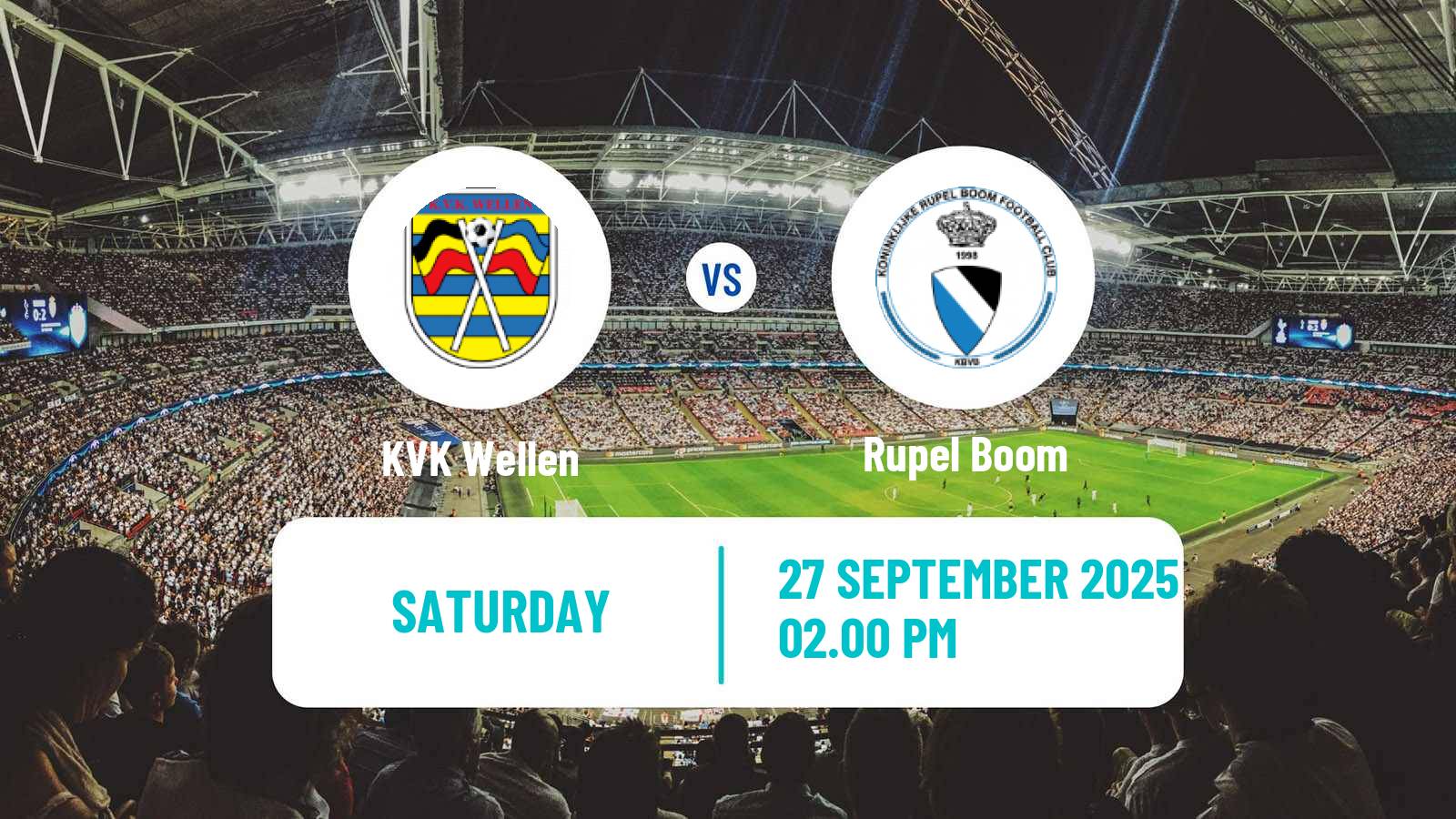Soccer Belgian Second Amateur Division Group B Wellen - Rupel Boom