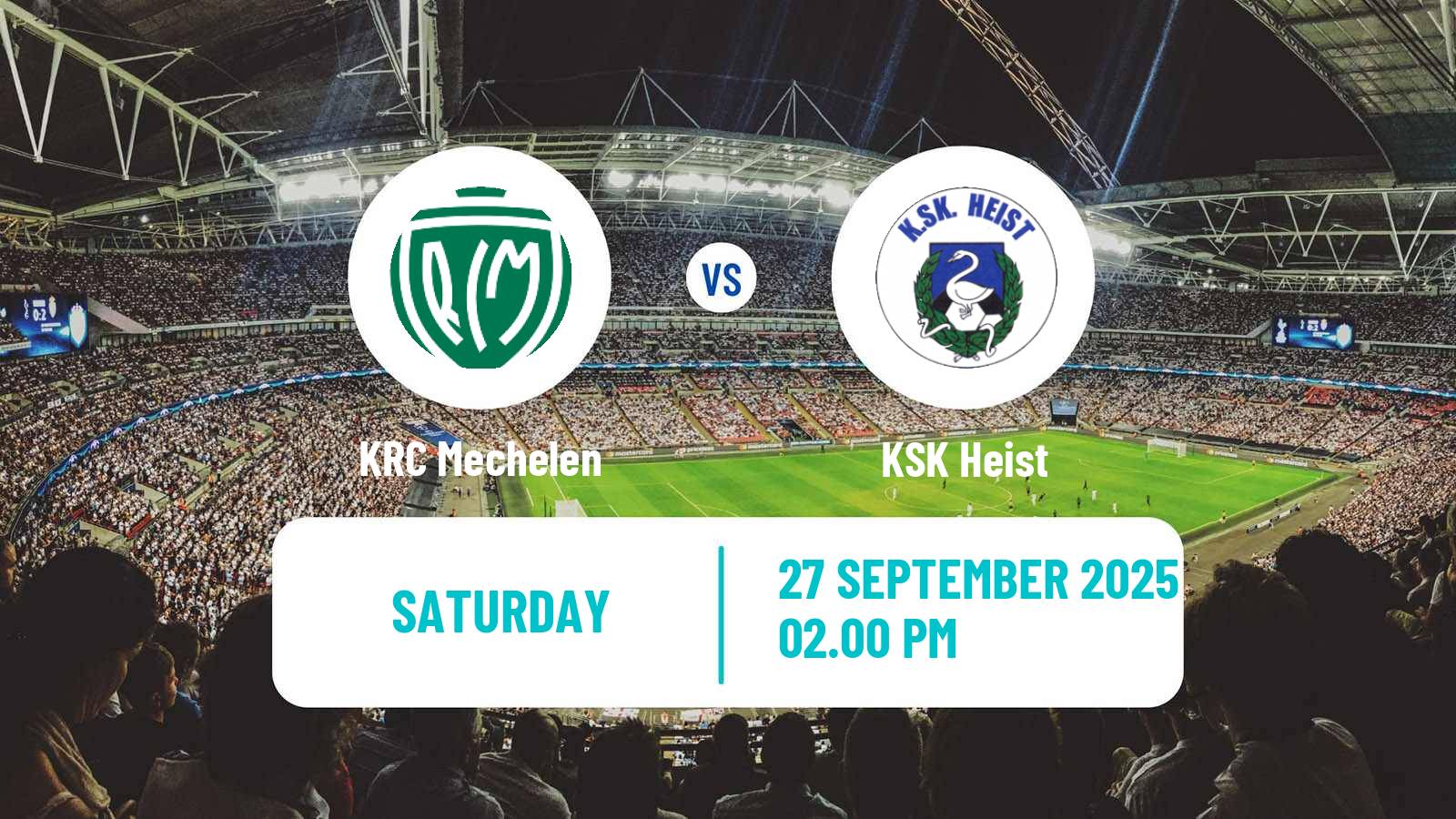 Soccer Belgian Second Amateur Division Group B KRC Mechelen - Heist