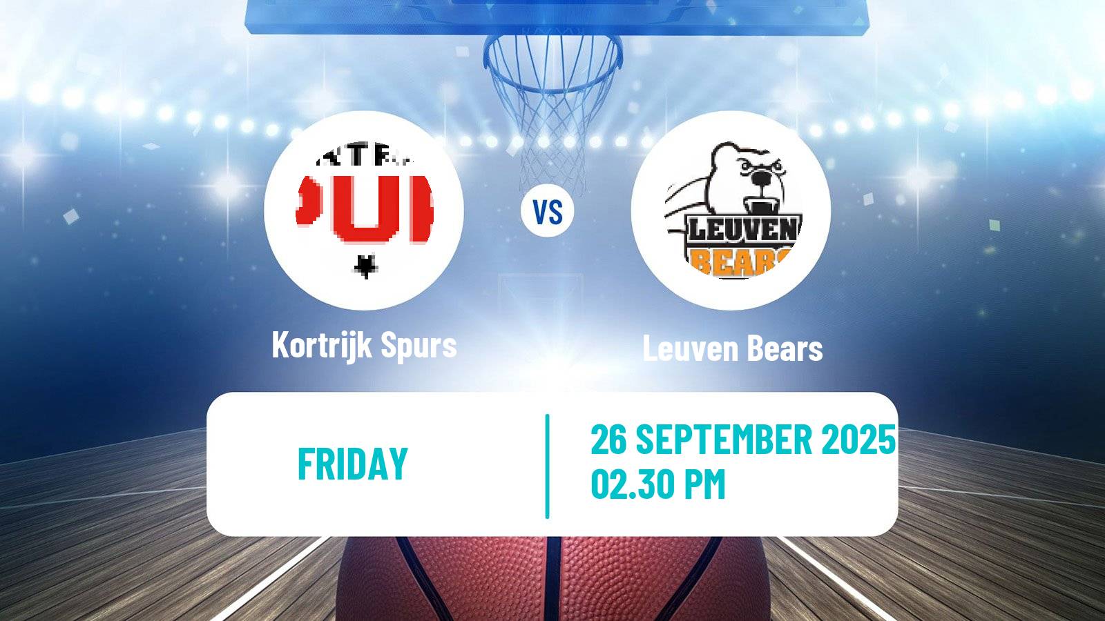 Basketball BNXT League Kortrijk Spurs - Leuven Bears