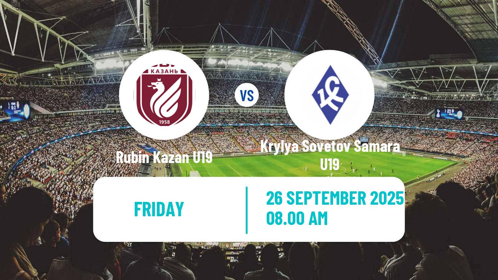 Soccer Russian Youth League Rubin Kazan U19 - Krylya Sovetov Samara U19