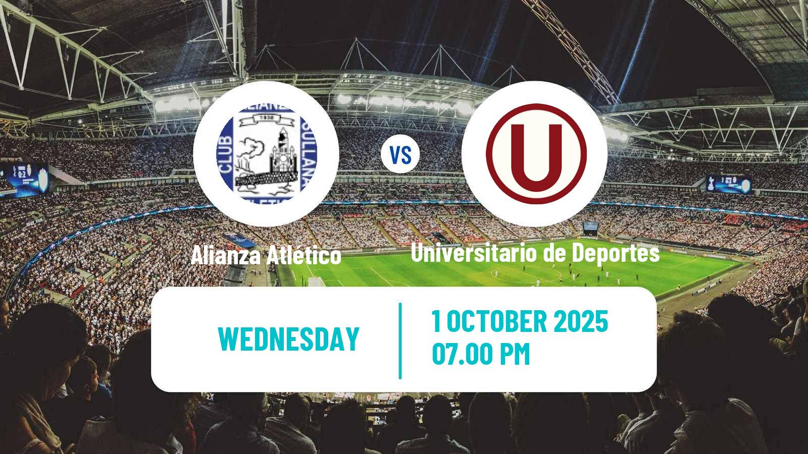 Soccer Peruvian Liga 1 Alianza Atlético - Universitario de Deportes