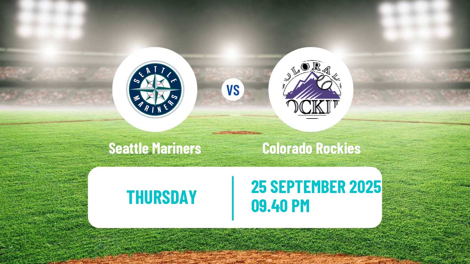 Baseball MLB Seattle Mariners - Colorado Rockies
