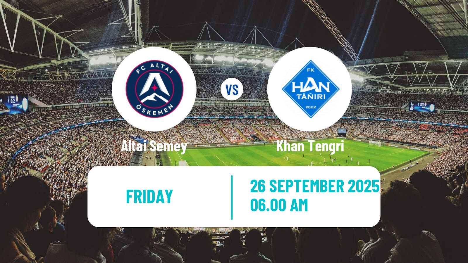 Soccer Kazakh First Division Altai Semey - Khan Tengri