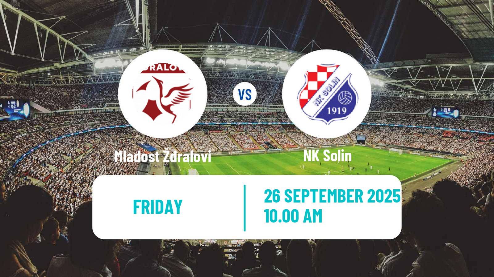 Soccer Croatian Druga NL Mladost Ždralovi - Solin