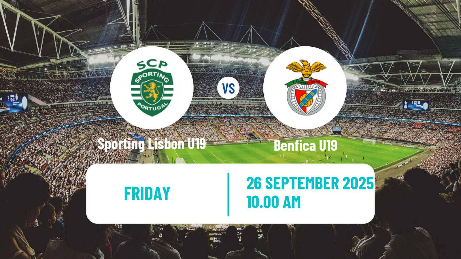 Soccer Portuguese Campeonato Nacional U19 Sporting Lisbon U19 - Benfica U19