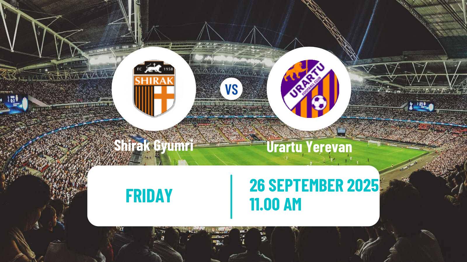 Soccer Armenian Premier League Shirak Gyumri - Urartu Yerevan
