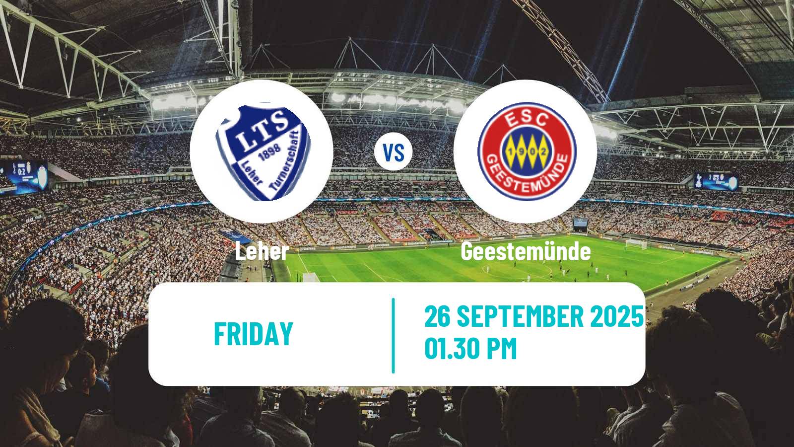 Soccer German Oberliga Bremen Leher - Geestemünde