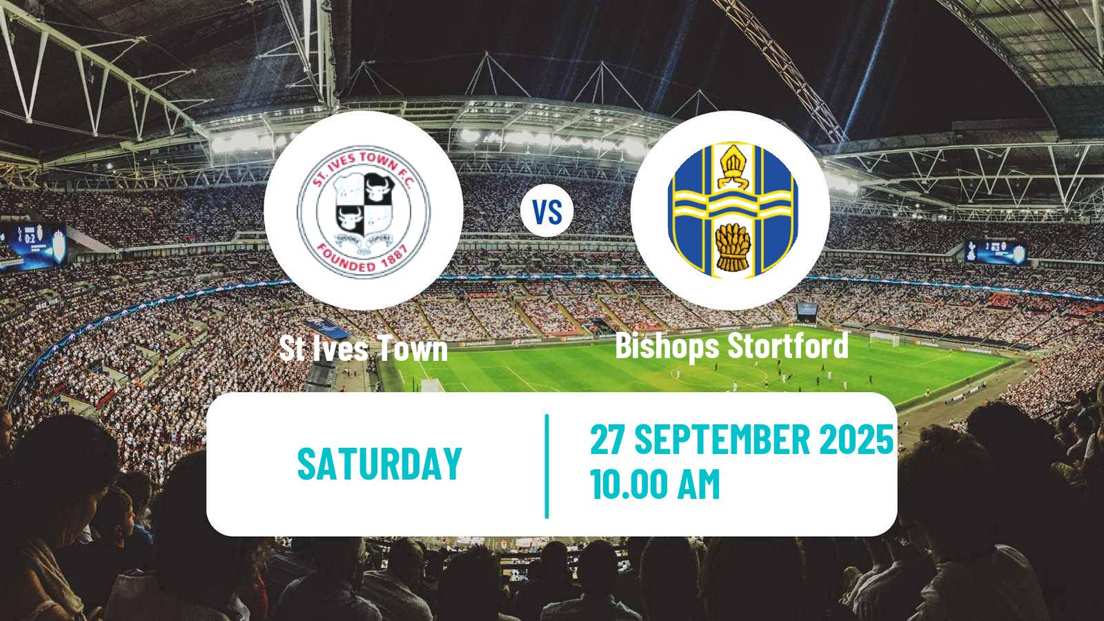 Soccer English Southern League Central Division St Ives Town - Bishops Stortford