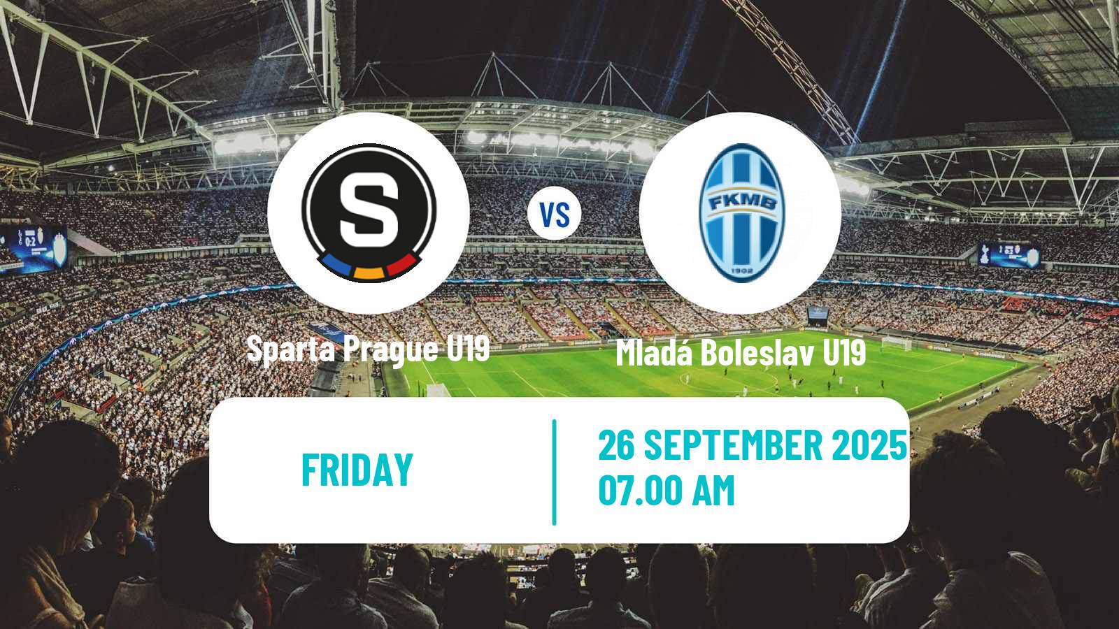 Soccer Czech U19 League Sparta Prague U19 - Mladá Boleslav U19