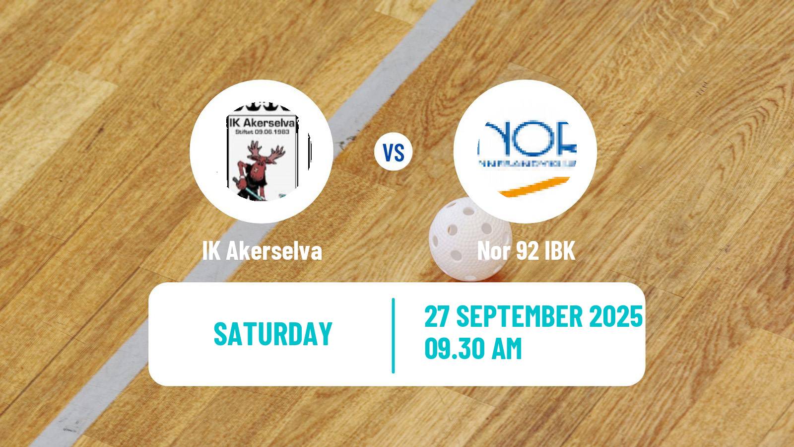 Floorball Norwegian Eliteserien Floorball Akerselva - Nor 92 IBK