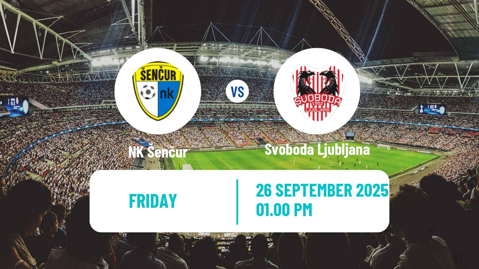 Soccer Slovenian 3 SNL West Šenčur - Svoboda Ljubljana