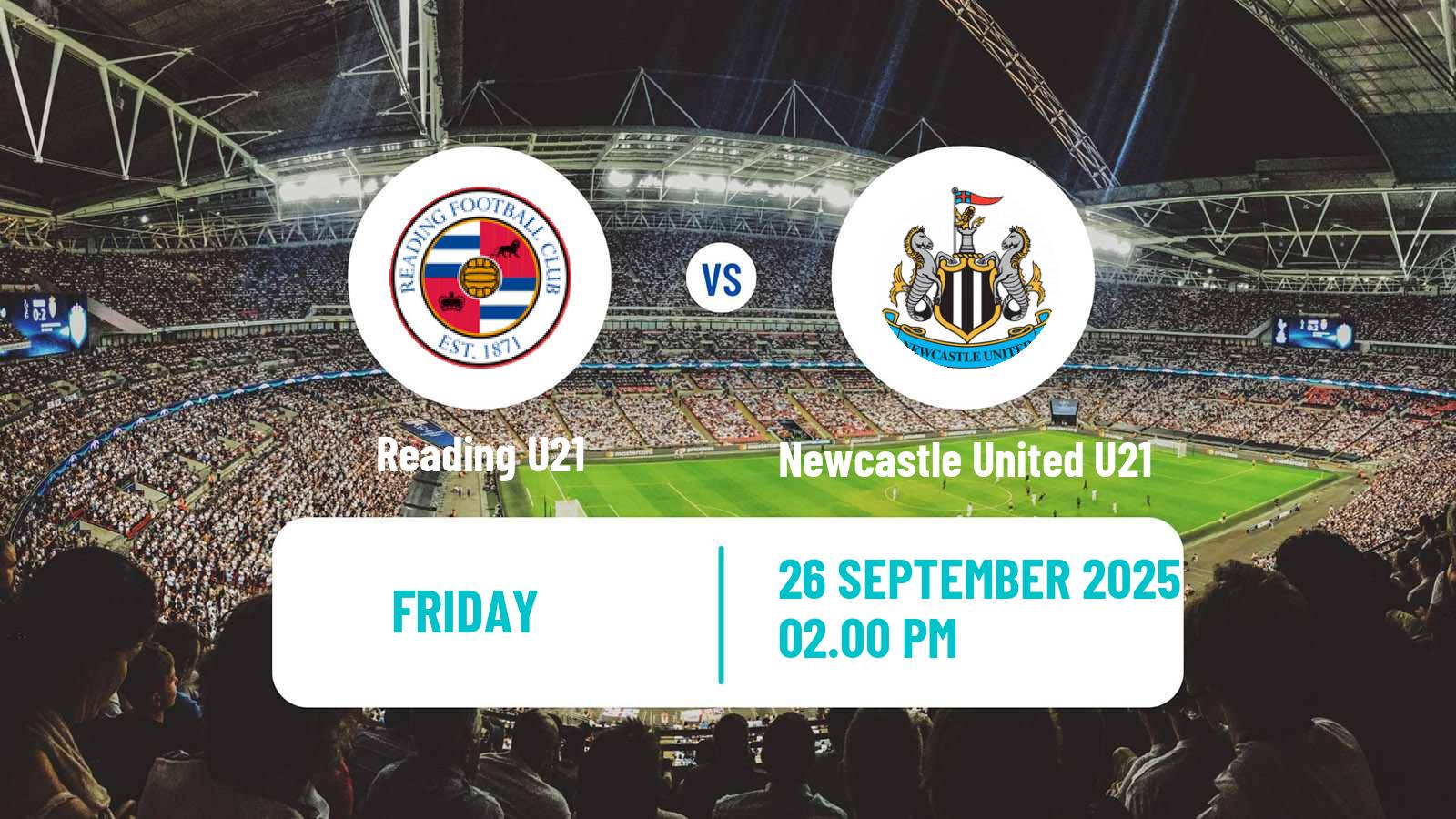 Soccer English Premier League 2 Reading U21 - Newcastle United U21