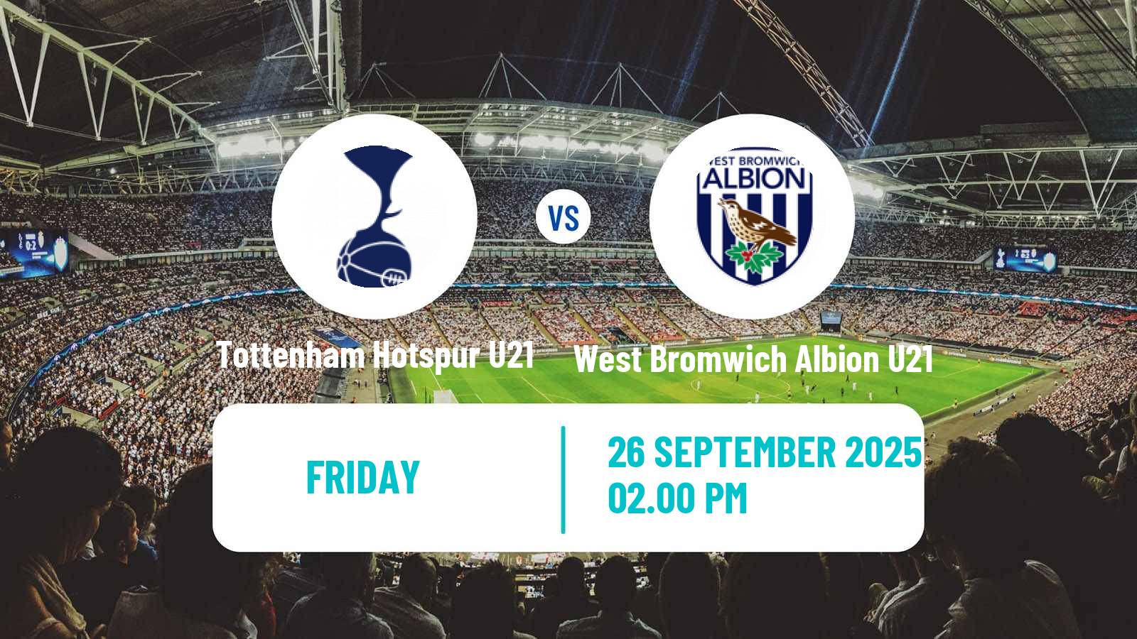 Soccer English Premier League 2 Tottenham Hotspur U21 - West Bromwich Albion U21