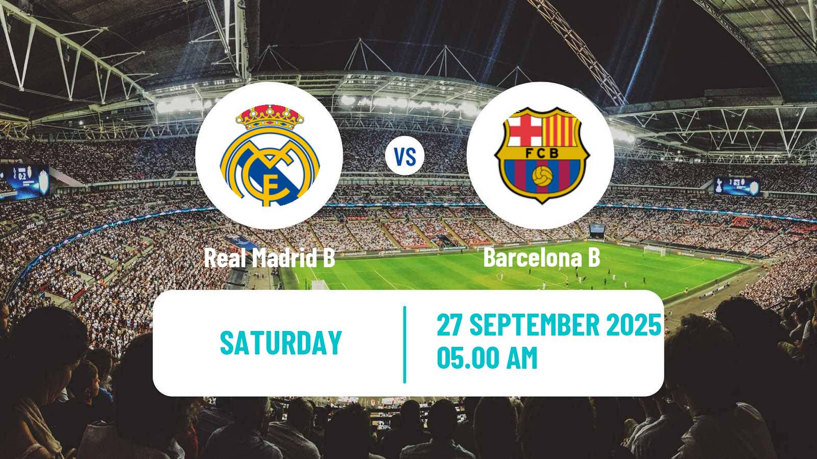 Soccer Spanish Primera Federacion Women Real Madrid B - Barcelona B