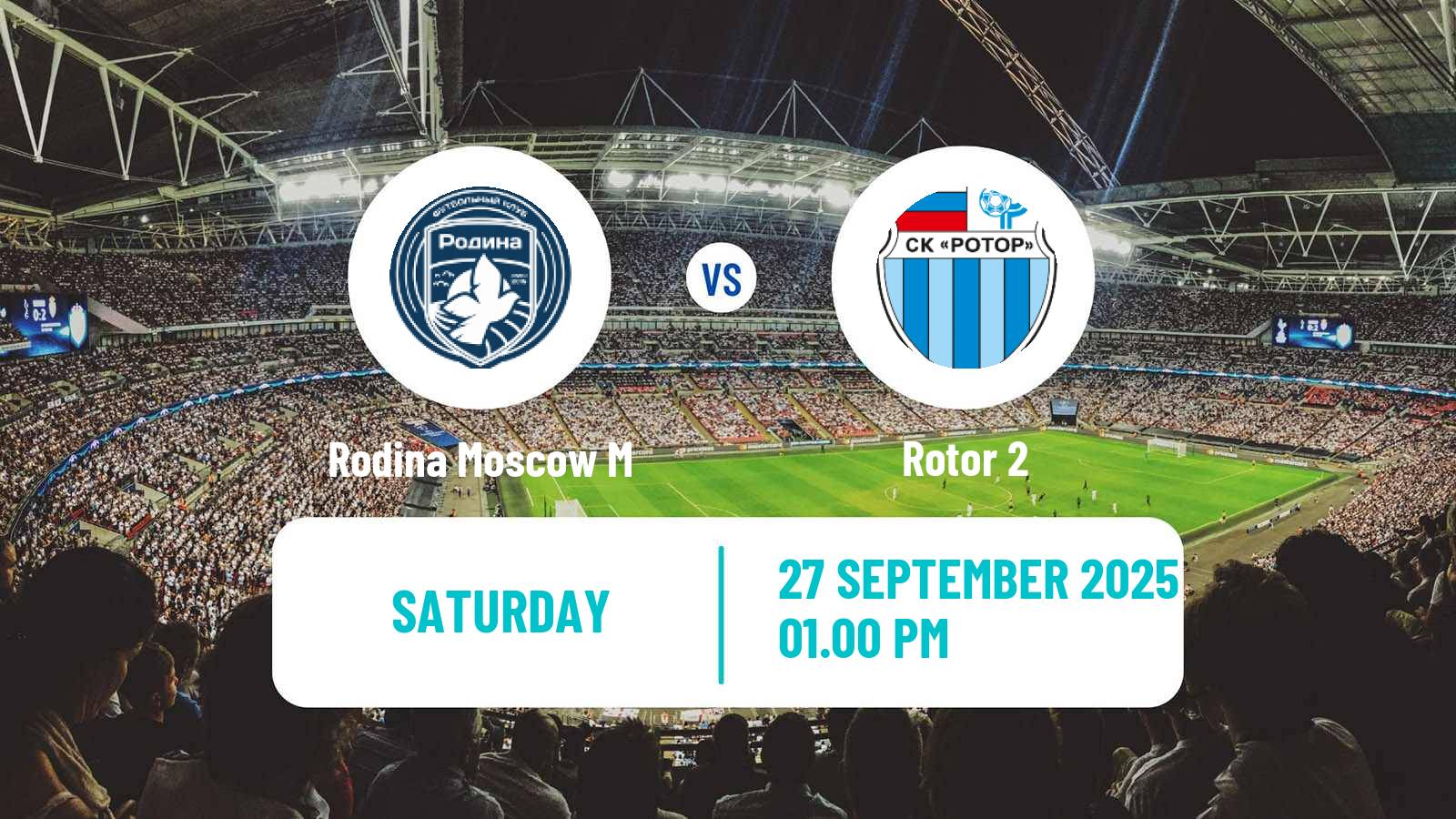 Soccer FNL 2 Division B Group 3 Rodina Moscow M - Rotor 2