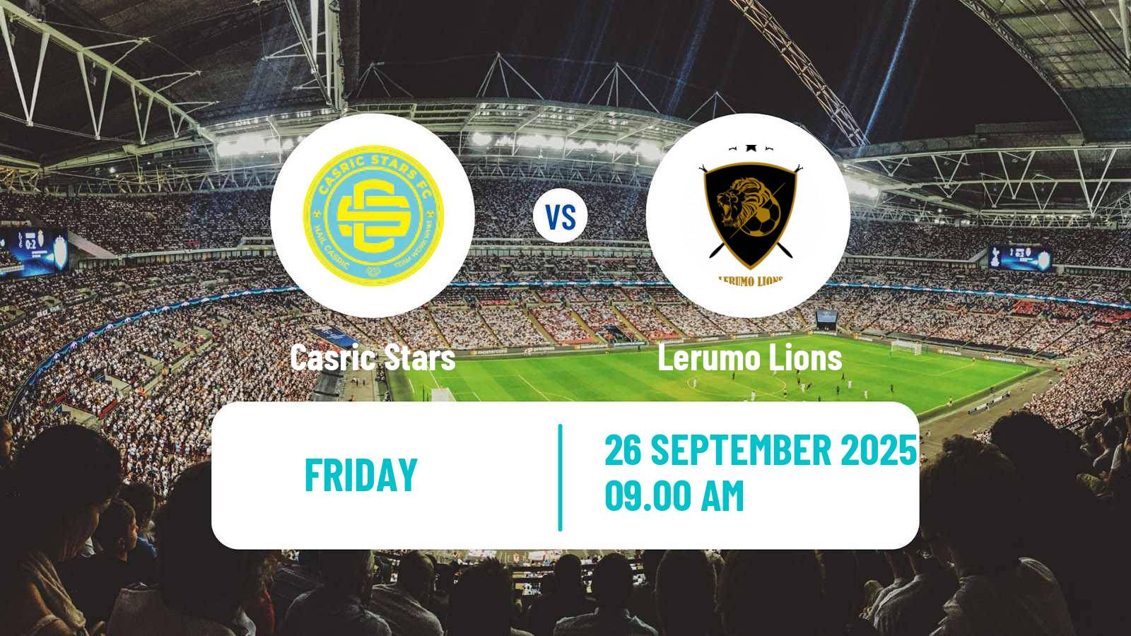 Soccer South African First Division Casric Stars - Lerumo Lions