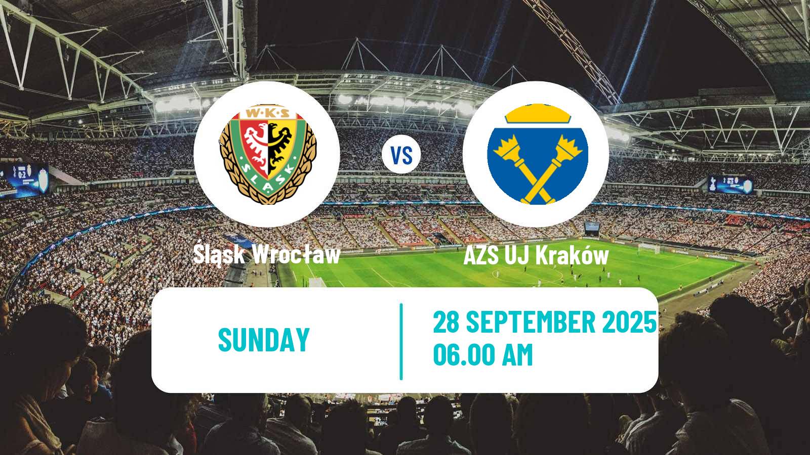 Soccer Polish Ekstraliga Women Śląsk Wrocław - AZS UJ Kraków
