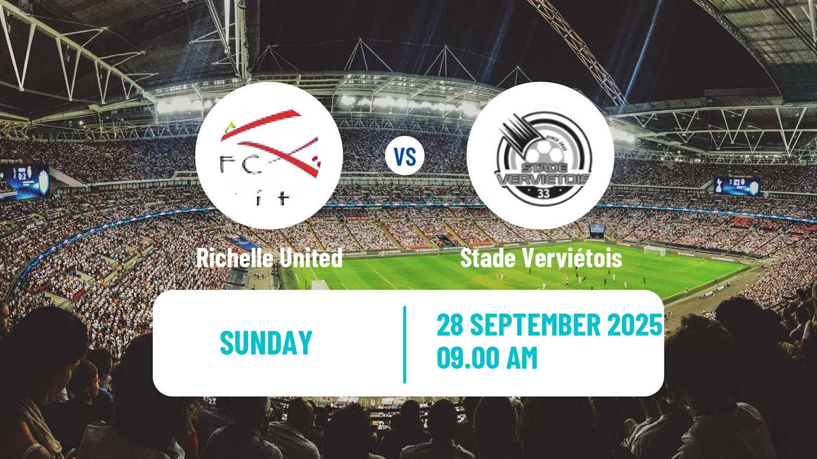 Soccer Belgian Second Amateur Division Group C Richelle United - Stade Verviétois
