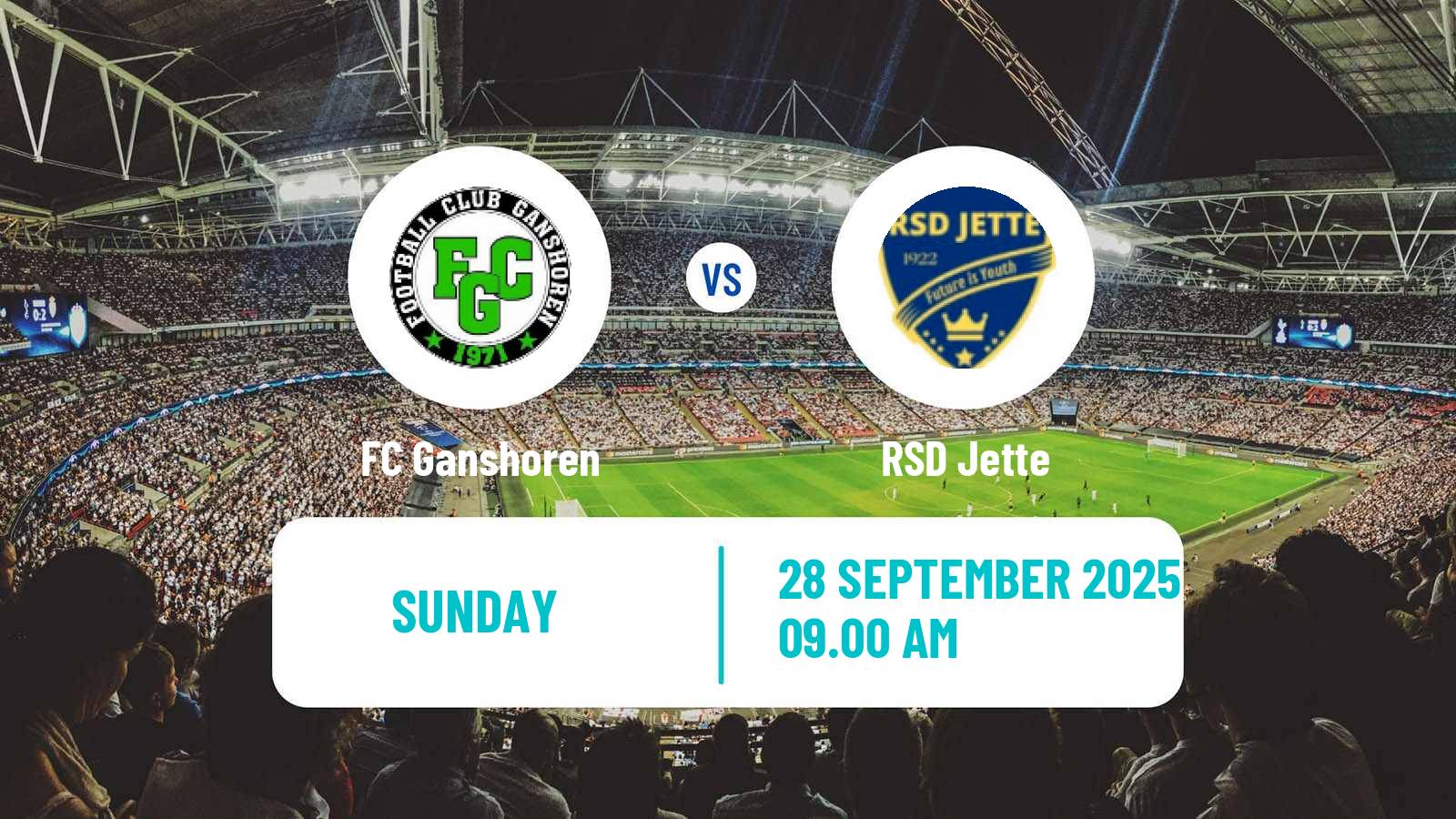 Soccer Belgian Second Amateur Division Group C Ganshoren - Jette