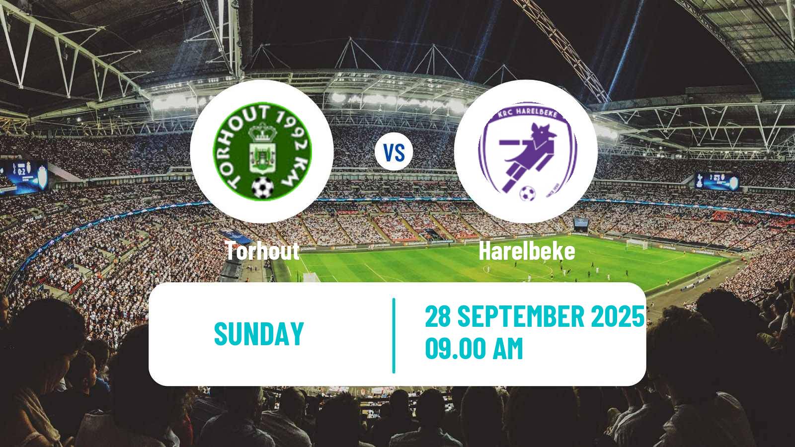 Soccer Belgian Second Amateur Division Group A Torhout - Harelbeke