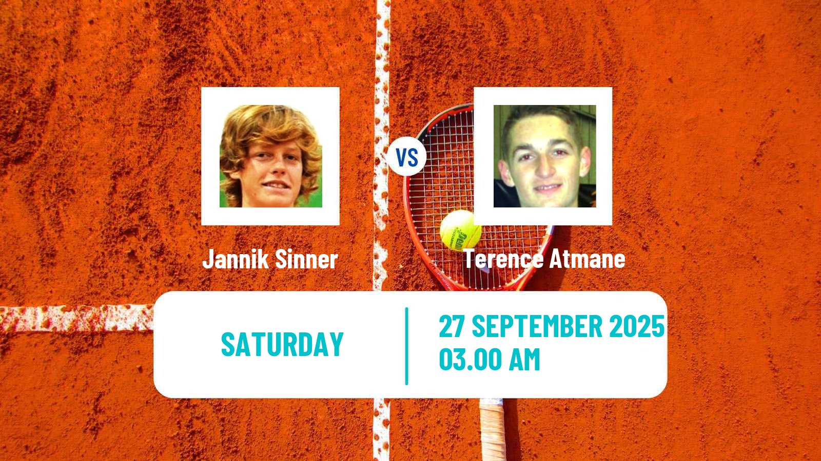 Tennis ATP Beijing Jannik Sinner - Terence Atmane