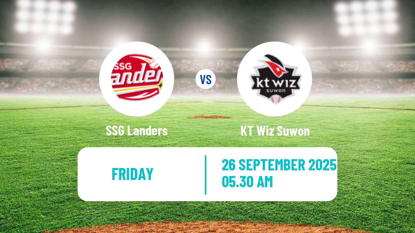 Baseball KBO SSG Landers - KT Wiz Suwon