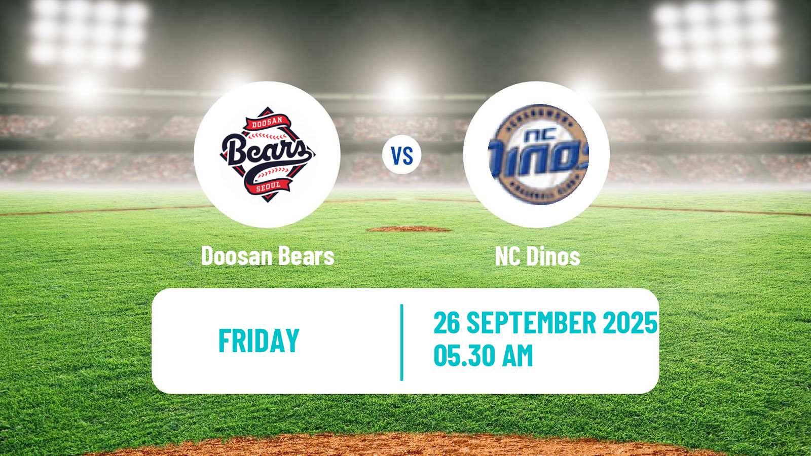 Baseball KBO Doosan Bears - NC Dinos