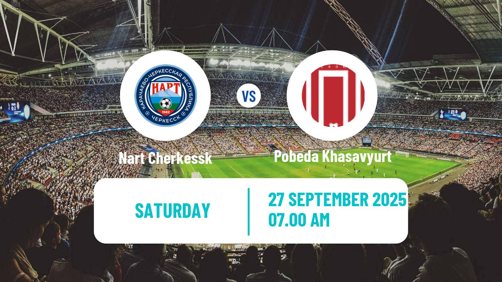 Soccer FNL 2 Division B Group 1 Nart Cherkessk - Pobeda Khasavyurt