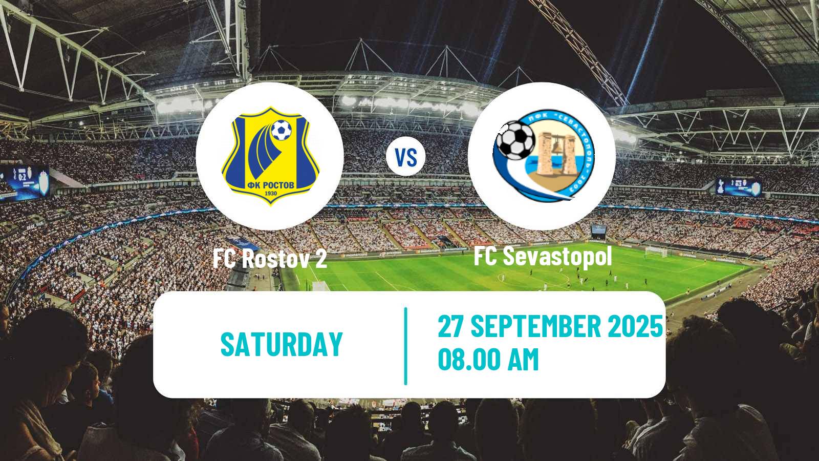 Soccer FNL 2 Division B Group 1 Rostov 2 - FC Sevastopol