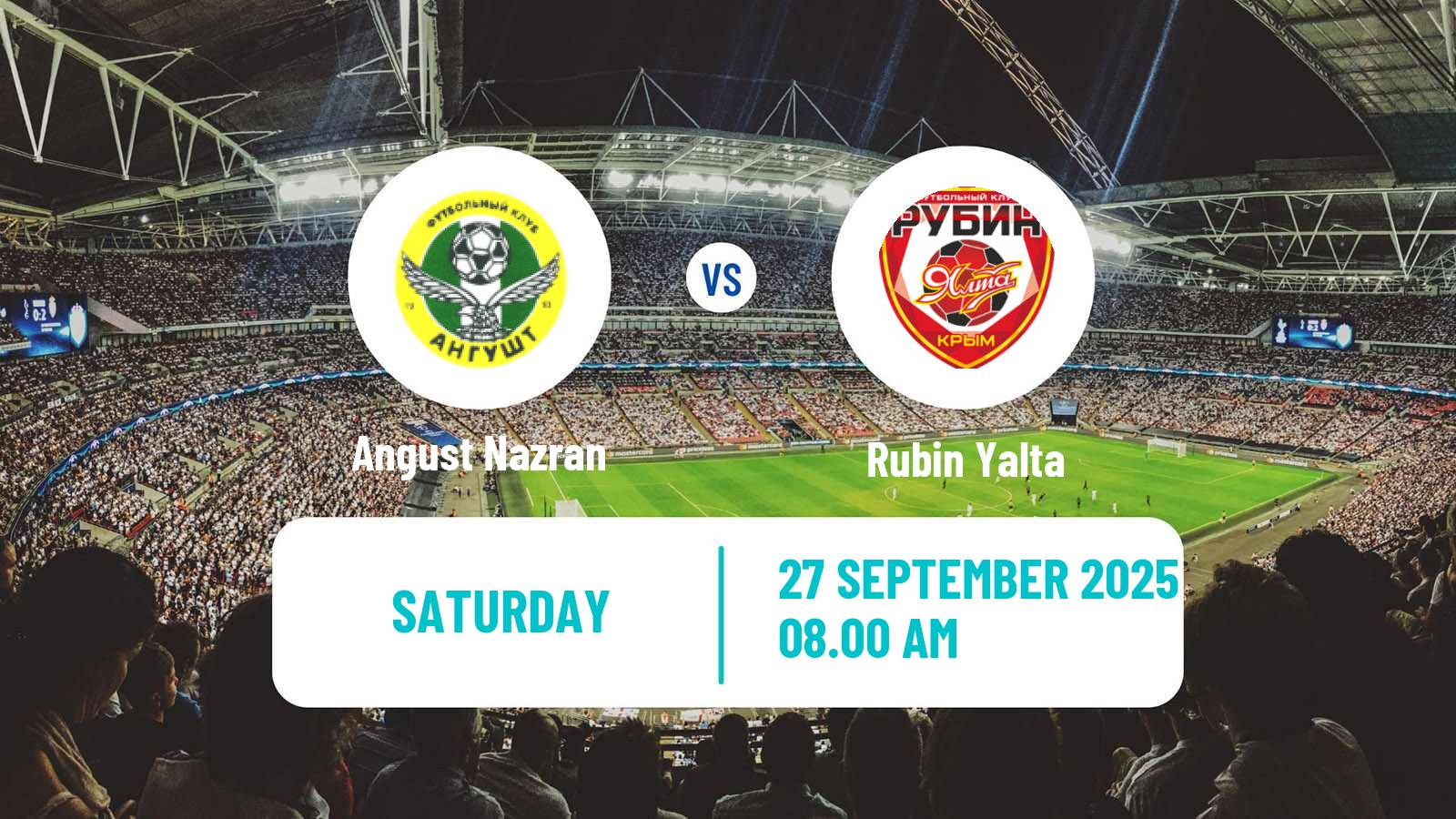 Soccer FNL 2 Division B Group 1 Angust Nazran - Rubin Yalta