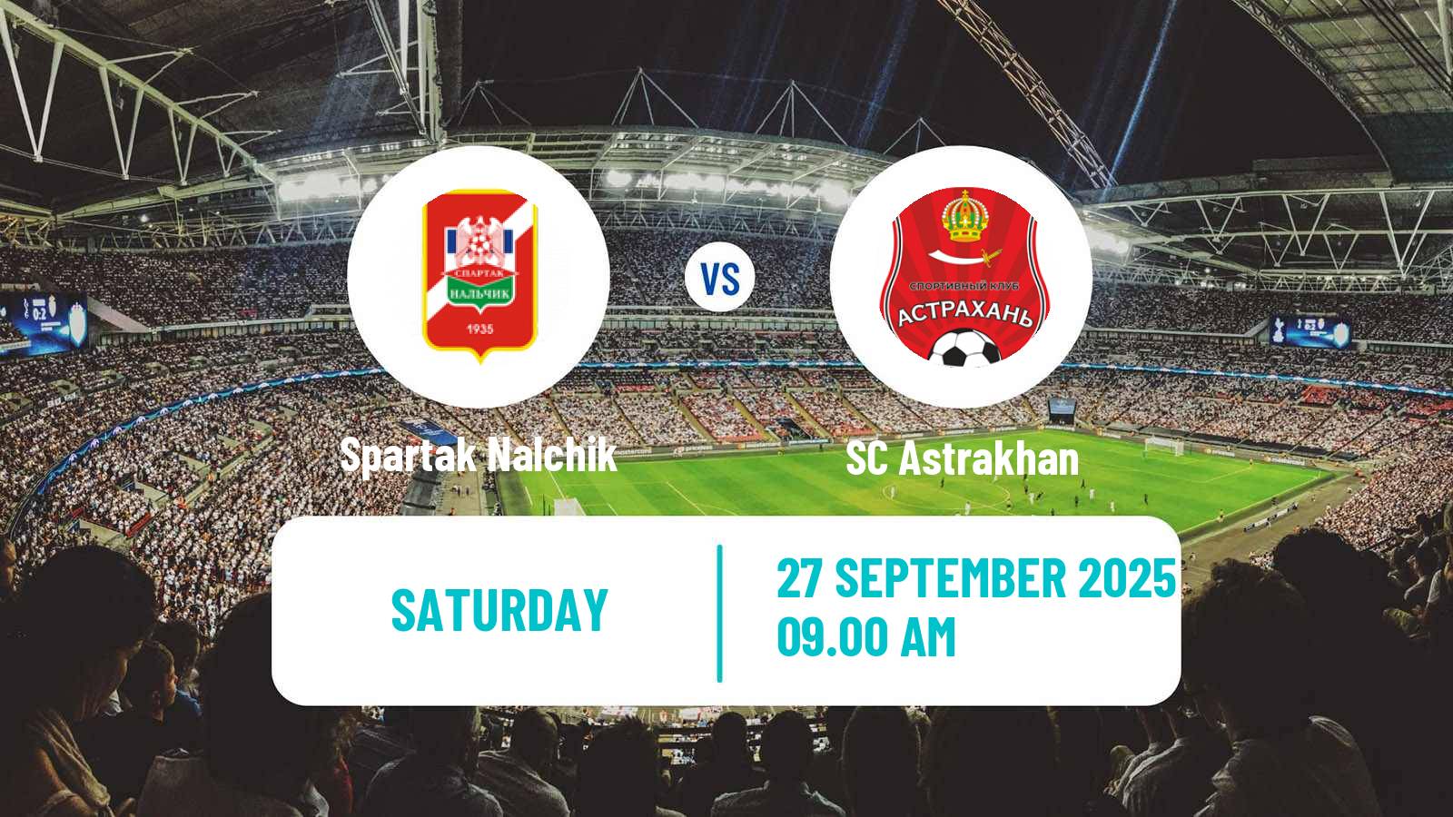 Soccer FNL 2 Division B Group 1 Spartak Nalchik - Astrakhan