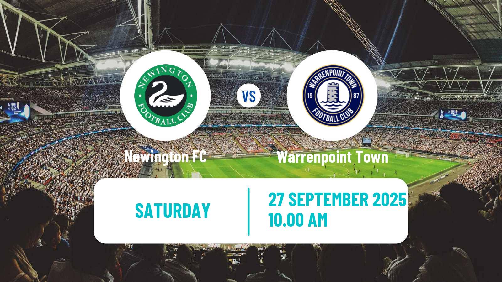 Soccer Northern Irish Championship Newington - Warrenpoint Town