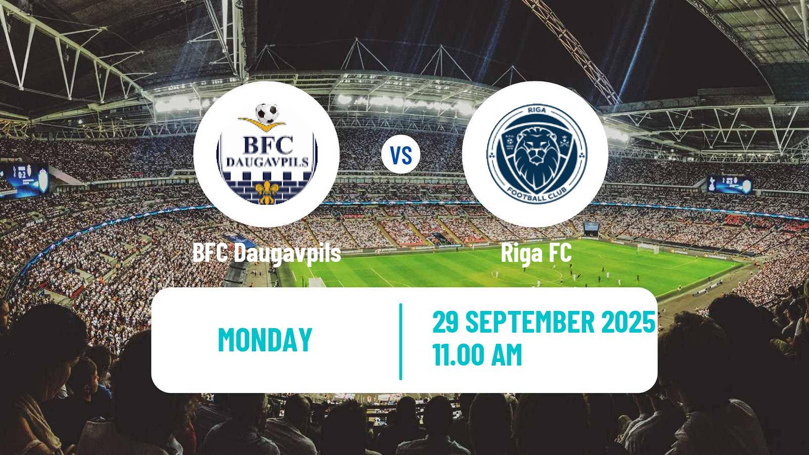 Soccer Latvian Virsliga BFC Daugavpils - Riga