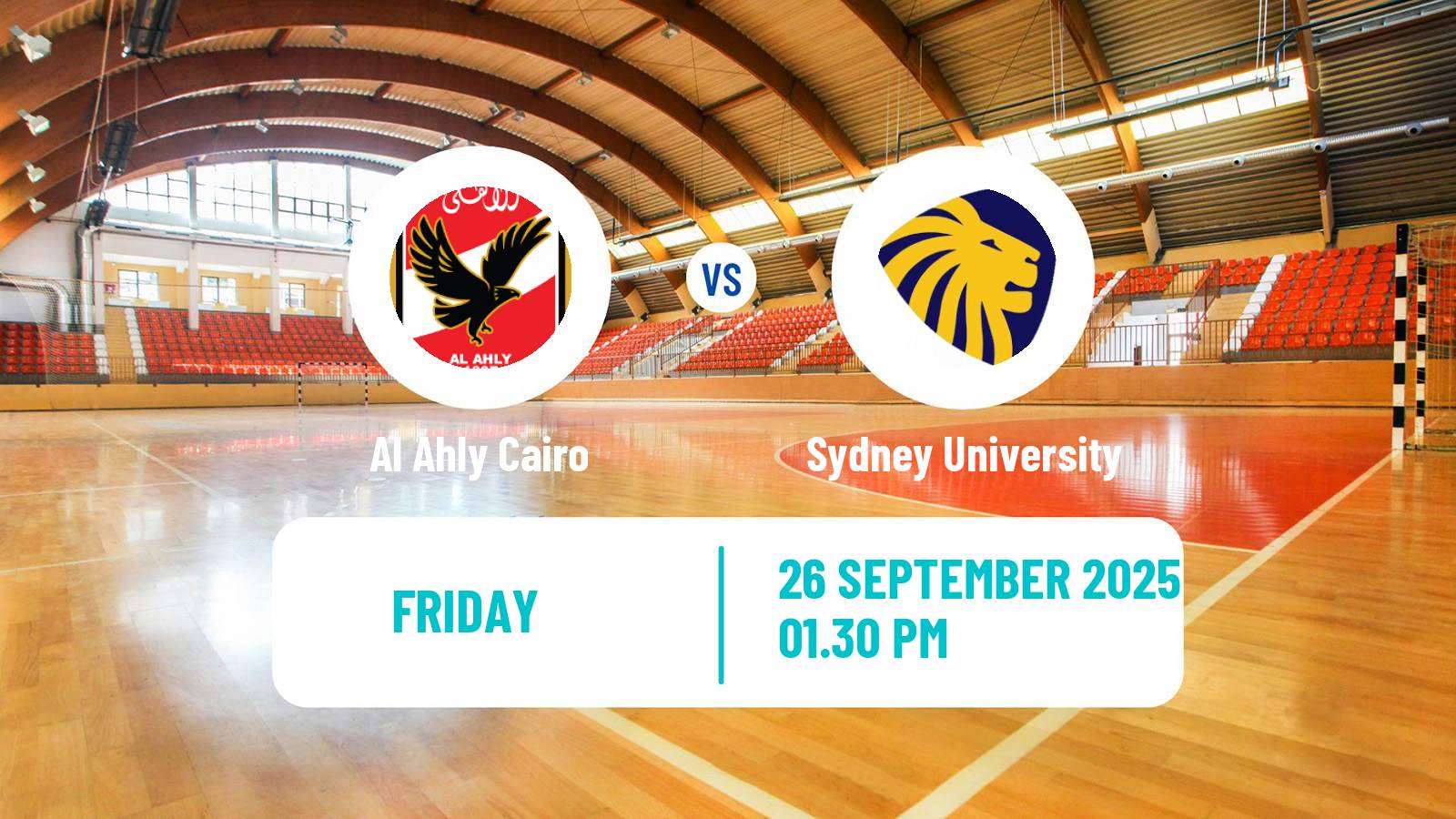 Handball Super Globe Al Ahly Cairo - Sydney University