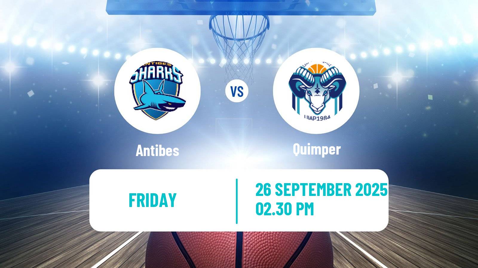 Basketball French LNB Pro B Antibes - Quimper