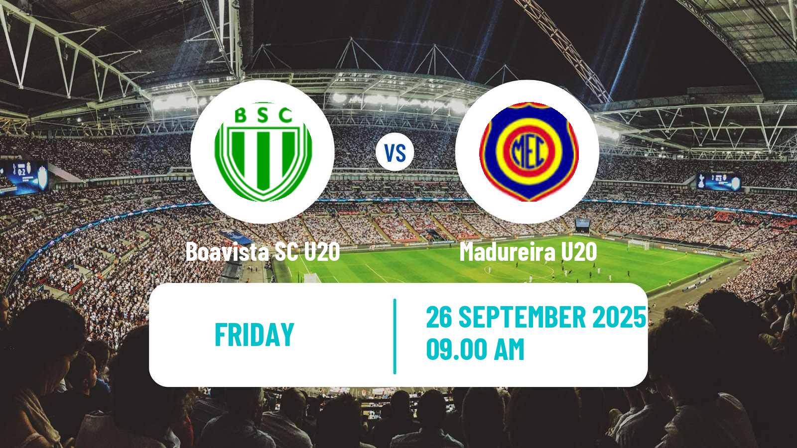 Soccer Brazilian Carioca U20 Boavista SC U20 - Madureira U20