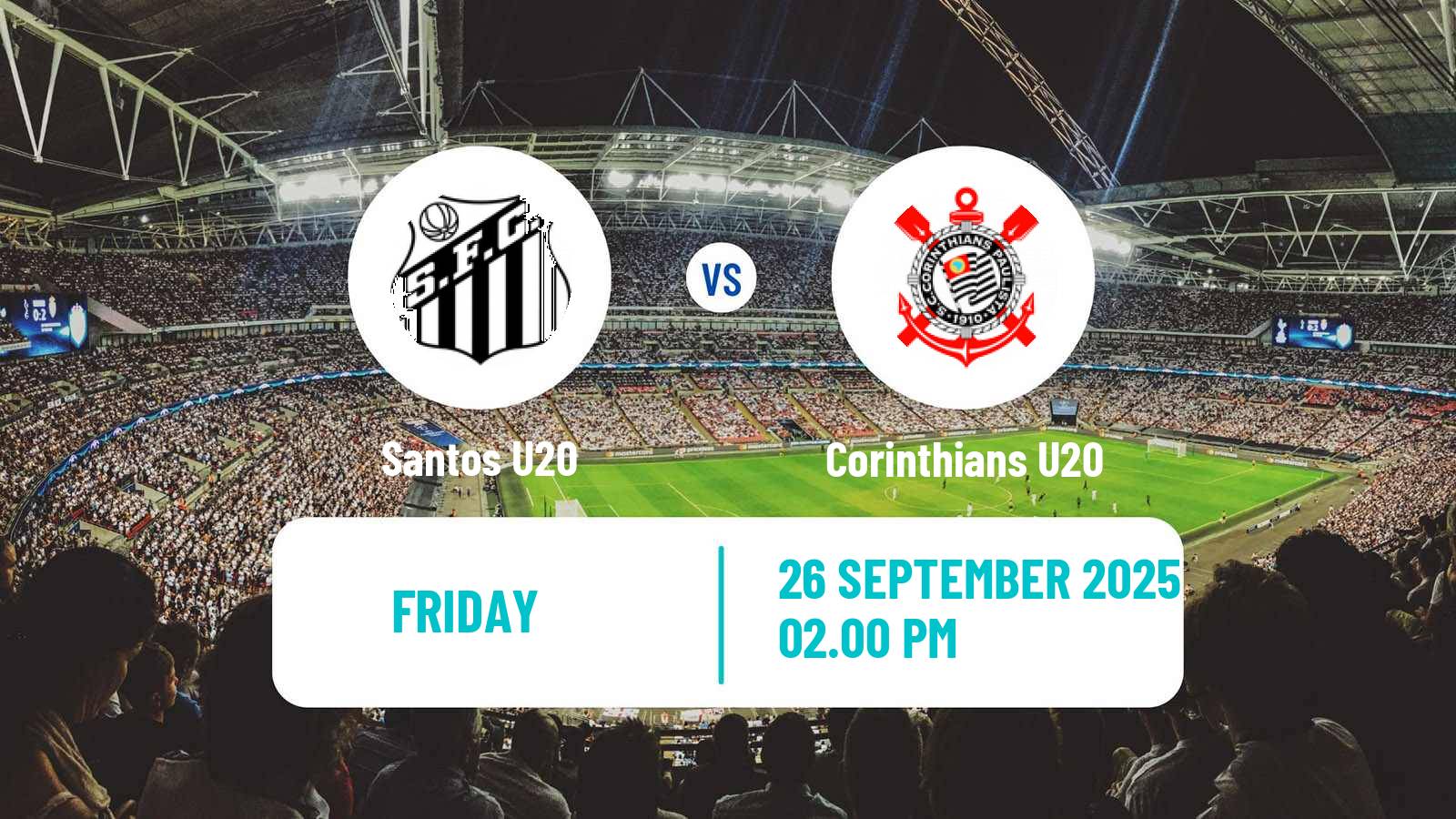 Soccer Brazilian Paulista U20 Santos U20 - Corinthians U20