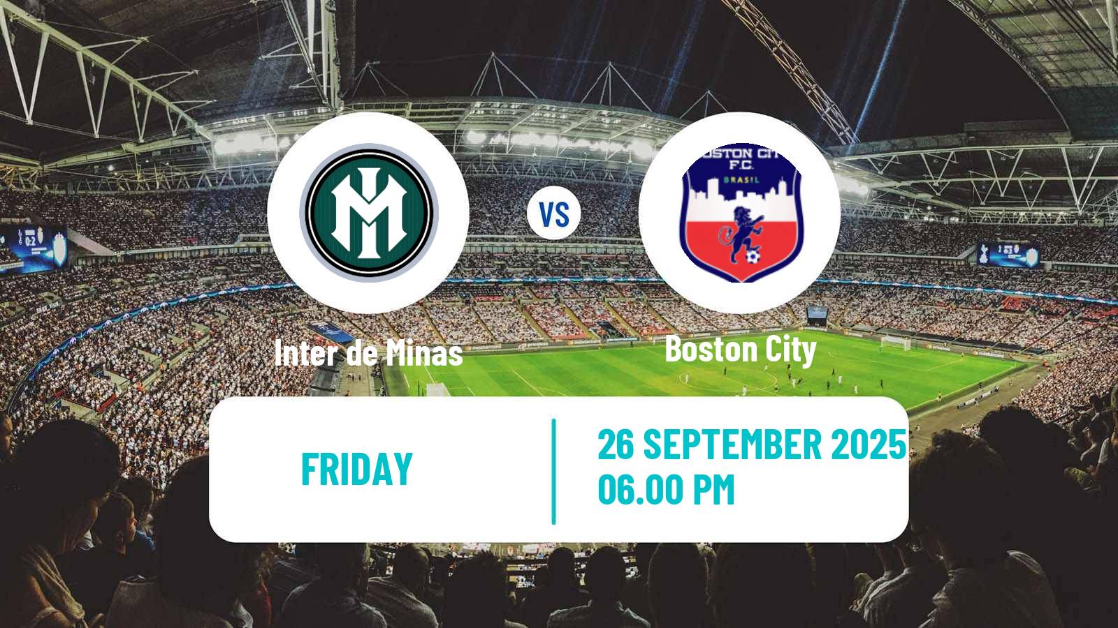 Soccer Brazilian Mineiro 3 Inter de Minas - Boston City