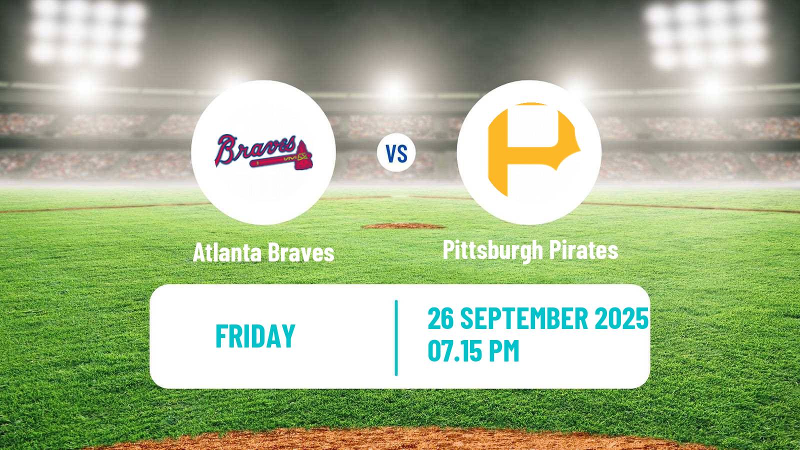 Baseball MLB Atlanta Braves - Pittsburgh Pirates