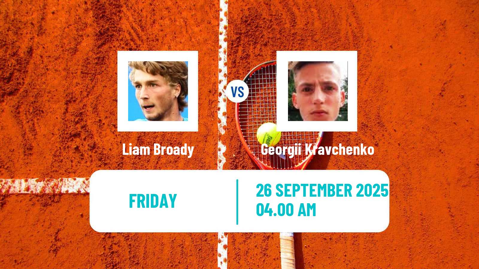 Tennis ITF M15 Budapest 2 Men Liam Broady - Georgii Kravchenko