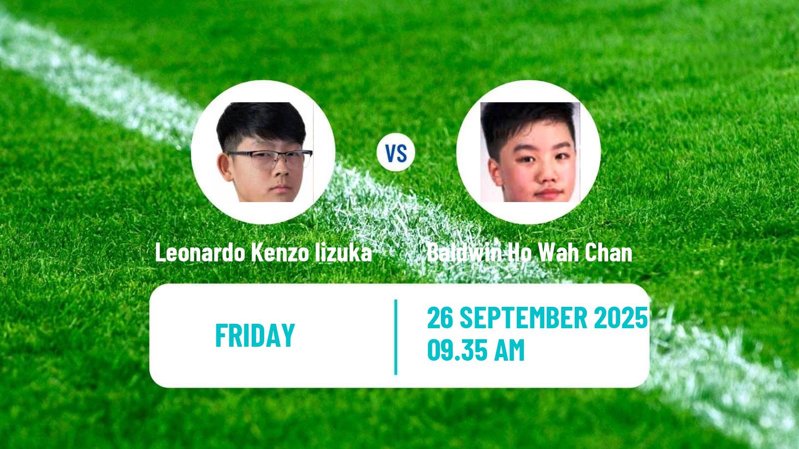 Table tennis China Smash Men Leonardo Kenzo Iizuka - Baldwin Ho Wah Chan