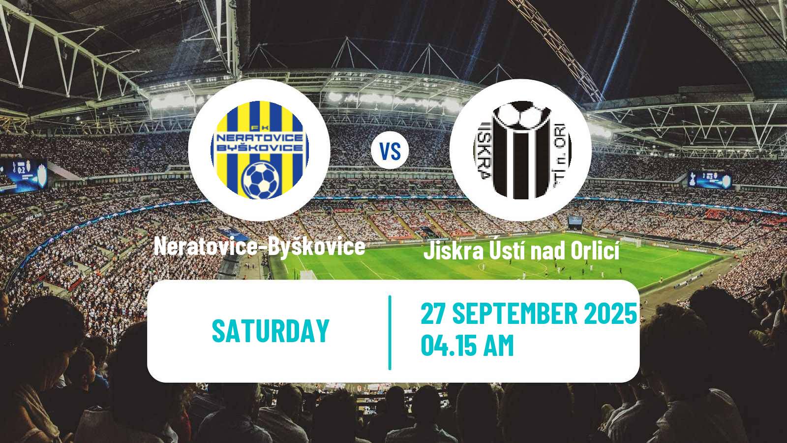 Soccer Czech CFL Group B Neratovice–Byškovice - Jiskra Ústí nad Orlicí