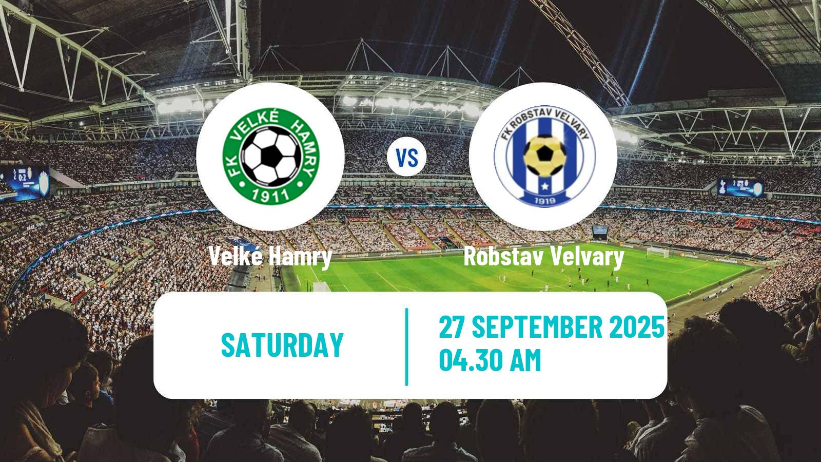 Soccer Czech CFL Group B Velké Hamry - Robstav Velvary