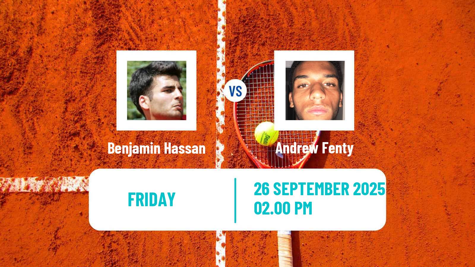Tennis Las Vegas Challenger Men Benjamin Hassan - Andrew Fenty