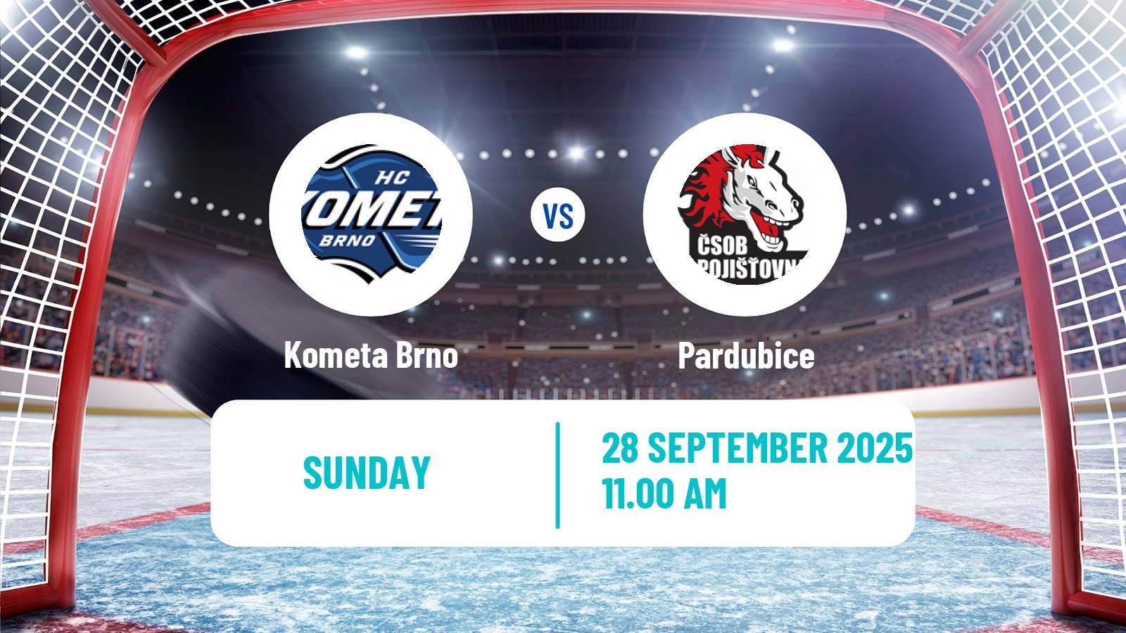 Hockey Czech Extraliga Kometa Brno - Pardubice
