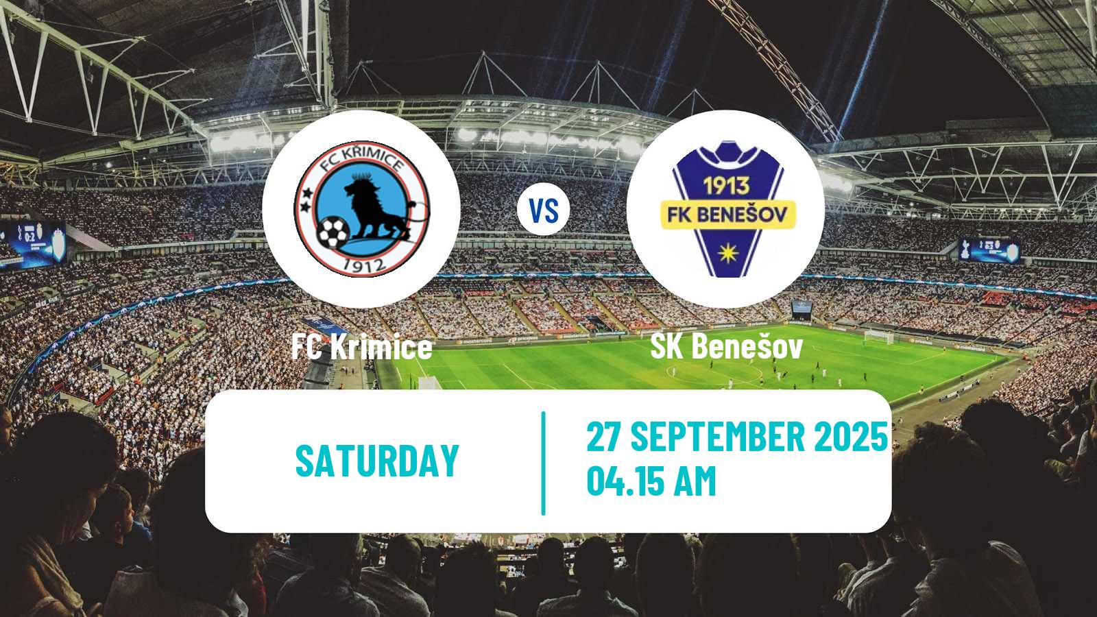 Soccer Czech Division A Krimice - Benešov