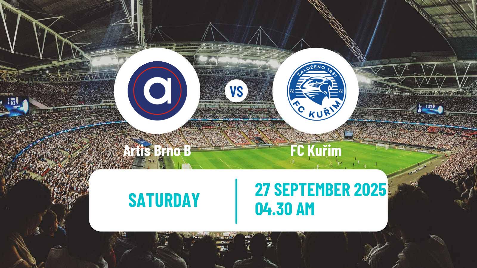 Soccer Czech Division D Artis Brno B - Kuřim