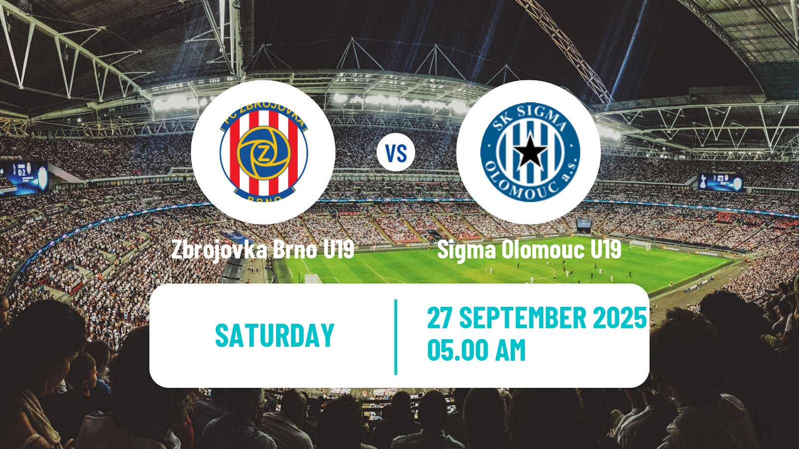 Soccer Czech U19 League Zbrojovka Brno U19 - Sigma Olomouc U19