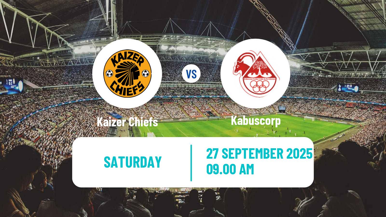 Soccer CAF Confederation Cup Kaizer Chiefs - Kabuscorp